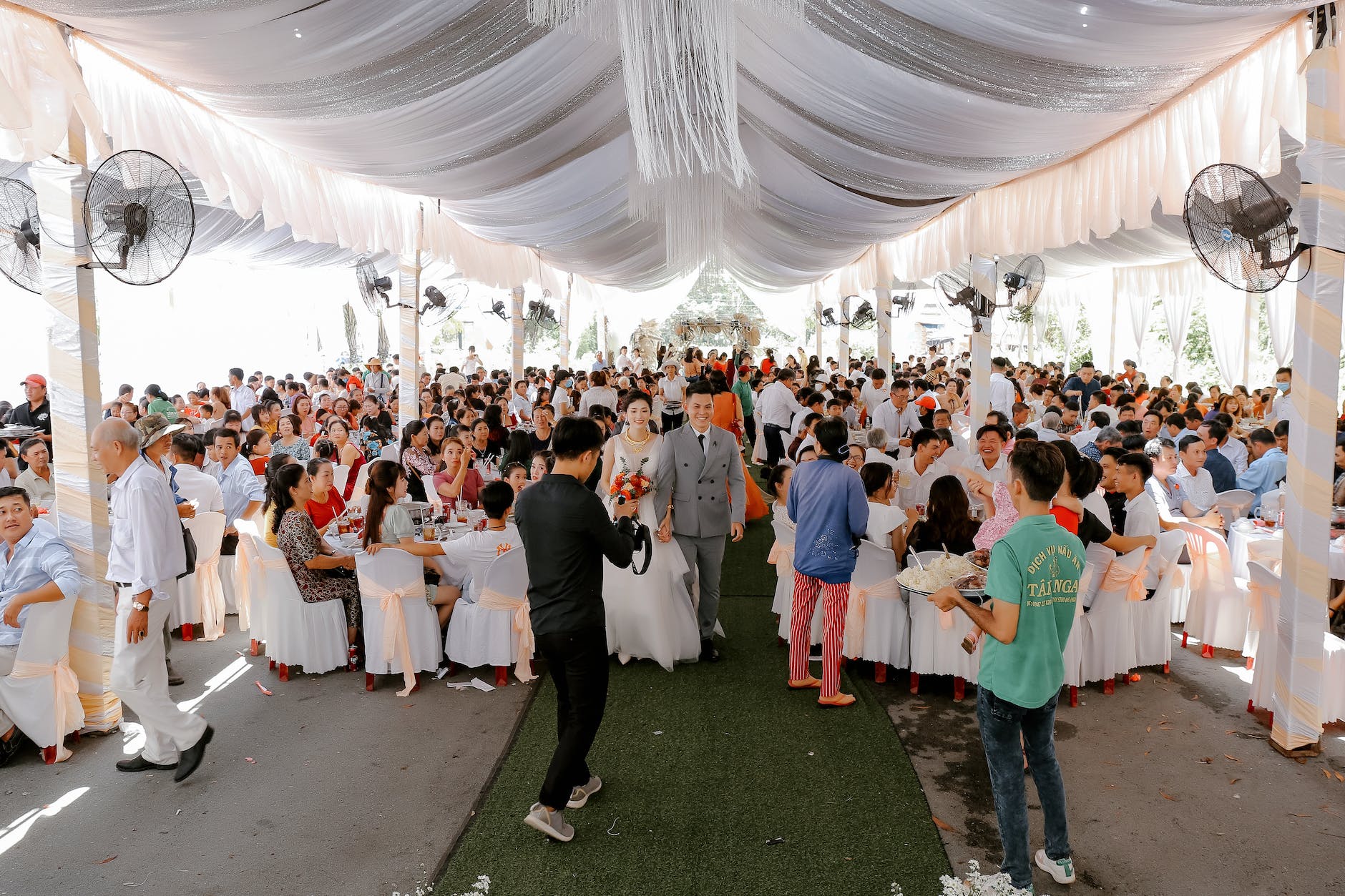 group of people on wedding banquet